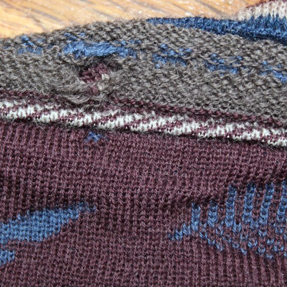 Vintage Jazzbo Coogi Wool New Zealand Sheep Kiwi Button Cardigan Sweater Men's L - Picture 11 of 16